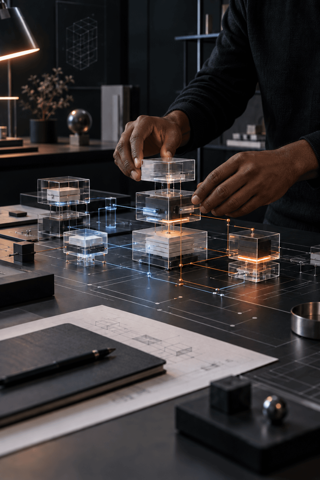 Physical model of connected software architecture